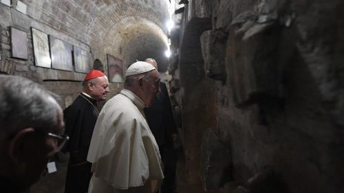 프리실라 카타콤바를 방문한 프란치스코 교황 (2019년)