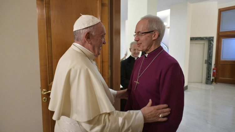 Pope Francis with Justin Welby