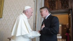 Komsic traf schon vor zwei Jahren einmal mit dem Papst zusammen