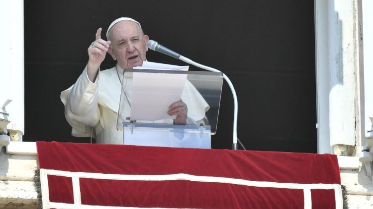 Papst Franziskus beim Angelus an diesem Sonntag
