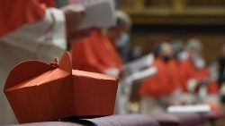 La berretta cardinalizia che verrà consegnata ai nuovi porporati  (Vatican Media)