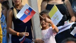 L'accoglienza in Slovacchia di Papa Francesco nel 2021