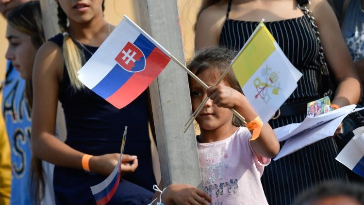 L'accoglienza in Slovacchia di Papa Francesco nel 2021