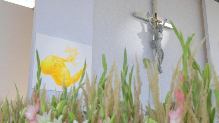 Visita do cardeal Parolin coincide com os dois anos da visita do Papa à Eslováquia. Na foto, a Missa no Santuário Nacional de Sastin