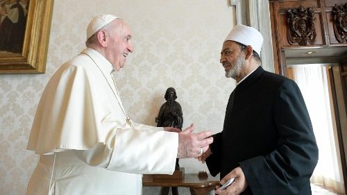 O Papa Francisco e o Grão Imame de Al-Azhar, Ahmad Al-Tayyeb