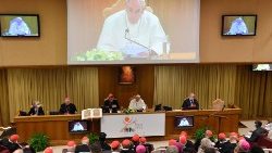 Papa Francisc, la momentul de reflecție și rugăciune pentru începutul drumului sinodal despre sinodalitatea Bisericii