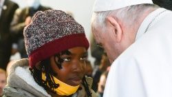 Der Papst und das Flüchtlingskind
