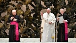 教皇フランシスコ 　2022年1月5日の一般謁見　バチカン・パウロ6世ホール