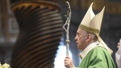 Archivbild vom 23.1.2022: Messe zum Wort-Gottes-Sonntag mit Papst Franziskus