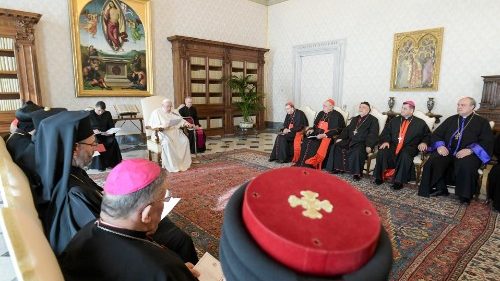 L'udienza del Papa ai rappresentanti delle Chiese cristiane presenti in Iraq