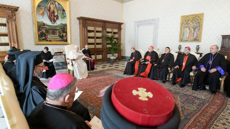 教宗接见伊拉克各教会代表