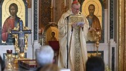 Svätá omša s kard. Parolinom ku Dňu Európy, Bazilika sv. Sofie v Ríme (9. máj 2022)