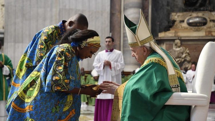 Mass in the Zaire rite for the Congolese community in Rome in 2022