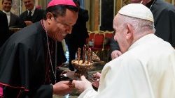 Ferenc pápa az új püspököket fogadta a Vatikánban