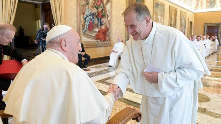 教宗接见普雷蒙特修会会士