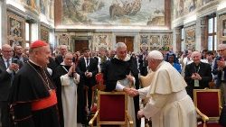 Pope Francis meets with participants in the International Thomistic Congress