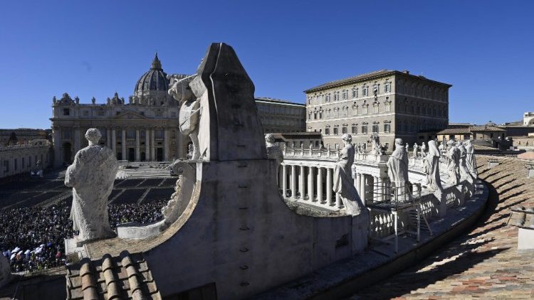 A view from above in St Peter's Square
