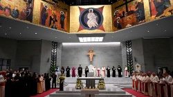 O Papa no Encontro Ecumênico e Oração pela Paz na Catedral de Nossa Senhora da Arábia, Reino do Bahrein, em 04 de novembro de 2022