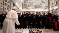 Pope Francis welcomes participants in a Course for Rectors and Formators of Latin American Seminaries