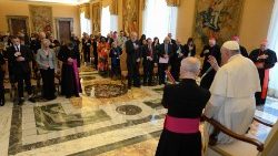 Un momento dell'udienza ai partecipanti all'Assemblea Generale dell'Unione mondiale degli insegnanti cattolici.