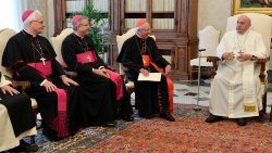 Škofje Nizozemske med apostolskim obiskom ad Limina pri papežu Frančišku.