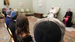 Pope Francis receives a group of Rabbis in audience