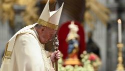 Papa Francisc la rugăciunea vesperelor cu Te Deum în 31 decembrie 2022