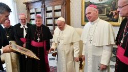 Pope Francis meets with members of the Primatial Council of the Confederation Canons Regular of Saint Augustine