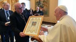 教皇フランシスコとイタリアの信心会連盟の関係者との集い　2023年1月16日