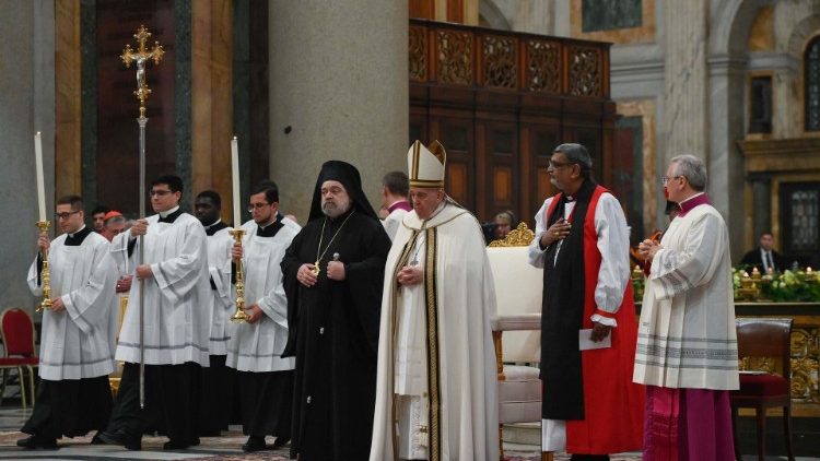 Nella Basilica di San Paolo fuori le mura la liturgia ecumenica che ha concluso al Settimana Di Preghiera per l'unità dei cristiani 2023