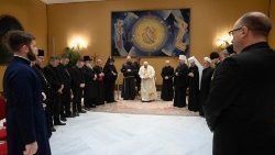 Papa Francisco com Delegação do Conselho Pan-Ucraniano de Igrejas e Organizações Religiosas