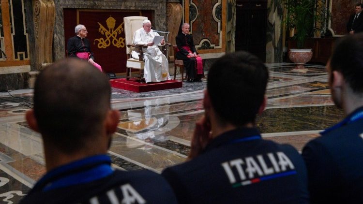 L'udienza di Papa Francesco ai membri della Federazione Italiana Pallavolo