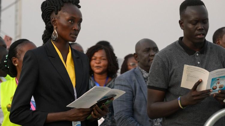 Gäste beim Papstbesuch in Juba
