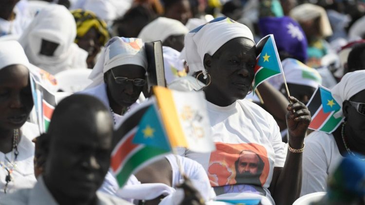 Паломники на Святой Мессе в Джубе (Южный Судан, 5 февраля 2023 г.)