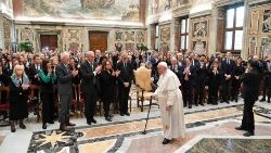 教宗接见意大利全国工伤事故保险局的代表