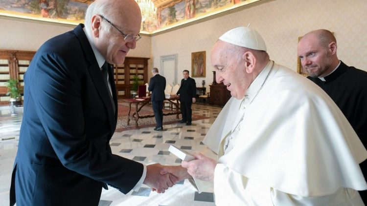 教宗接见黎巴嫩总理米卡提