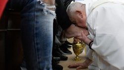  Em 2023, o Papa presidiu a Missa da Quinta-feira Santa na Casa de Detenção Juvenil "Casal del Marmo"