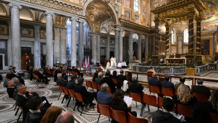 Un momento de la celebración en Santa María la Mayor. (Vatican Media)