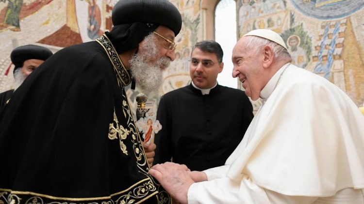 Papież Franciszek i patriarcha Tawadros II