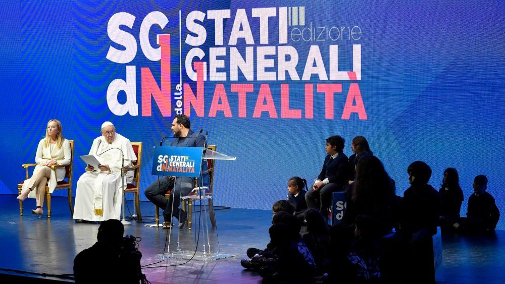 Papež František na italské konferenci o prorodinné politice