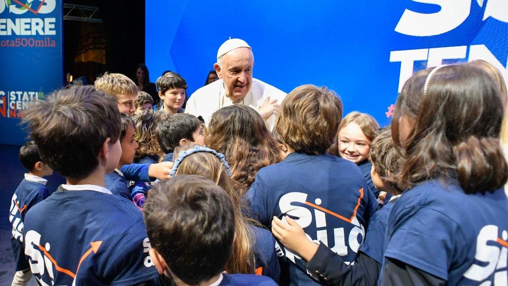 Papež František na italské konferenci o prorodinné politice