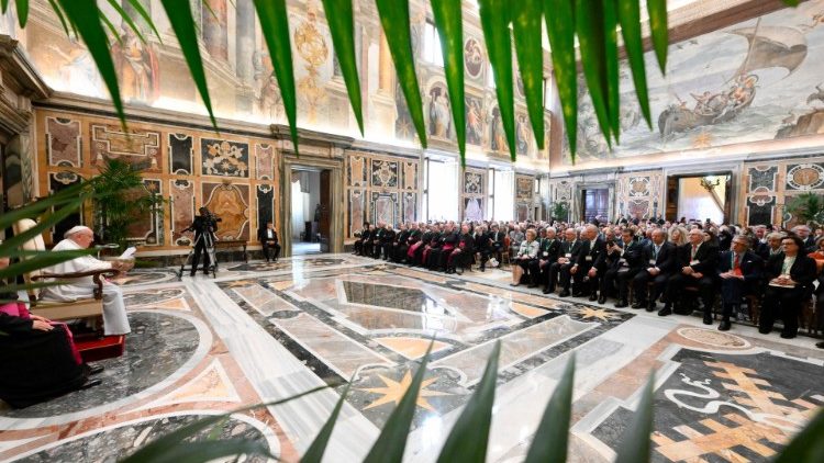 Papa Franjo govori članovima Zaklade Centesimus Annus Pro Pontifice