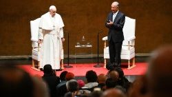 2023.08.02 Lisabona. Tikšanās ar valsts, reliģiskajām autoritātēm, pilsoniskās sabiedrības pārstāvjiem, diplomātiem.