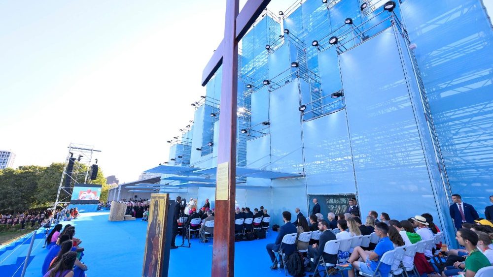 2023.08.03 Viaggio Apostolico in Portogallo in occasione della XXXVII Giornata Mondiale della Gioventu' - Cerimonia di accoglienza