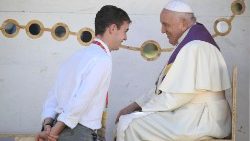 Eine Beichte beim Papst