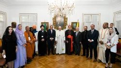 Encontro do Papa Francisco na Nunciatura de Lisboa (Vatican Media)