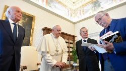 Аўдыенцыя для дэлегацыі прэміі Гэта – журналістыка