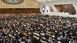 Sala Paulo VI durante a Audiência Geral de 30 de agosto de 2023