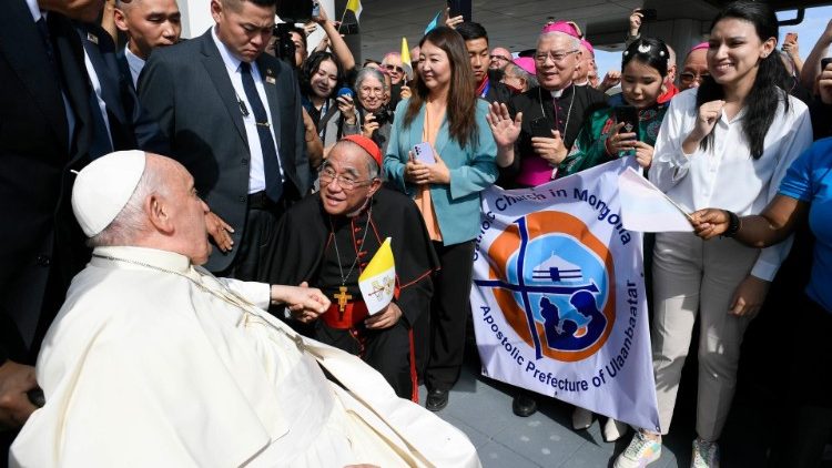 2023.09.01 Viaggio Apostolico in Mongolia - Arrivo e Accoglienza Ufficiale