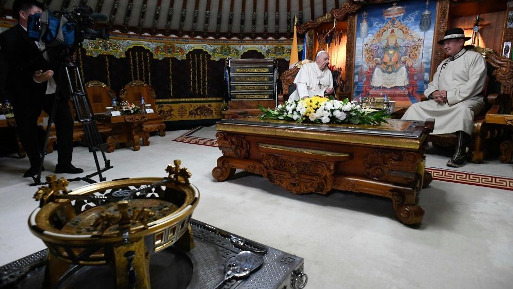 Візіт ветлівасці да Прэзідэнта Манголіі